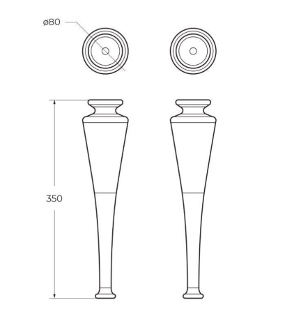 пенал cezares tiffany 55335 подвесной l/r, verde opaco