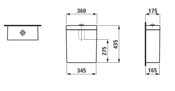 бачок для унитаза laufen palomba 8.2880.1.000.871.1