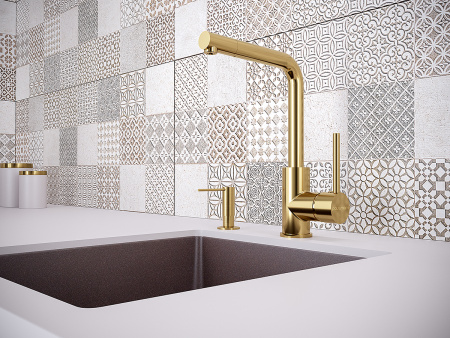 дозатор для моющего средства paulmark decus d004-g золото