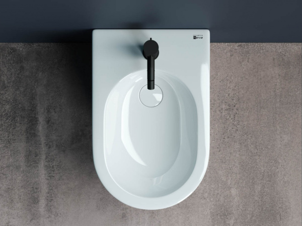 биде ceramicanova star cn1906 напольное, белое