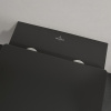 унитаз villeroy&boch memento 2.0 4633r0r7 подвесной, безоботквый, без сиденья, pure black с ceramicplus