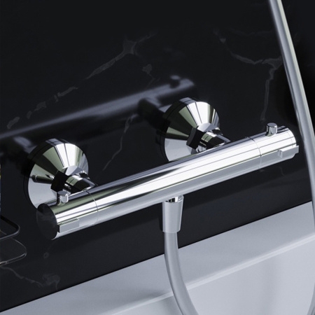 смеситель для душа damixa jupiter 776000000 с термостатом хром