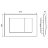 кнопка для инсталляции migliore metal dual ml.plc-27.051.do, цвет золото