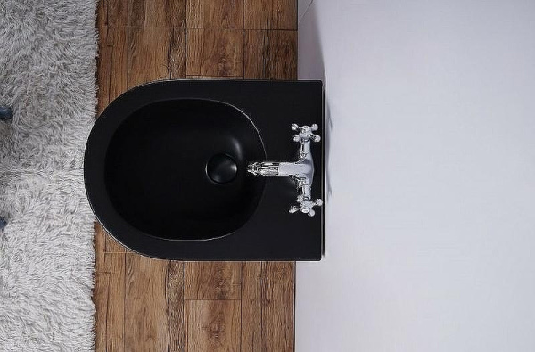 биде подвесное esbano lirio esvbliribm черный матовый