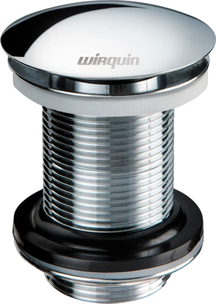 Донный клапан Wirquin Клик-клак 30723104 для раковины, клик клак, без перелива, хром