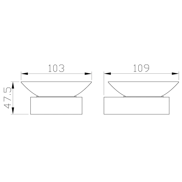Мыльница Wonzon & Woghand WW-9522 хром