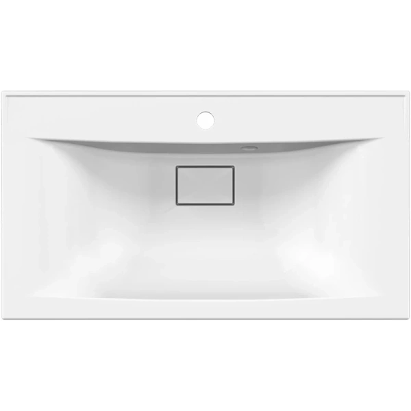 раковина vincea vcb-3m800w 80х45 см, белая