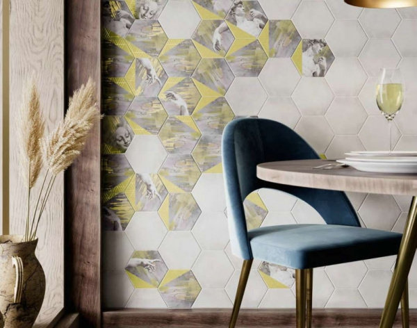 Керамическая плитка Kerama Marazzi Ателлани белый 24024 настенная 20х23,1 см