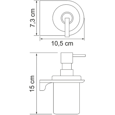 дозатор для жидкого мыла wasserkraft kammel k-8399 цвет хром
