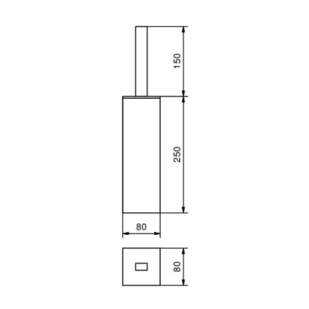 ёршик для унитаза fantini linea 92 02 7746 хром