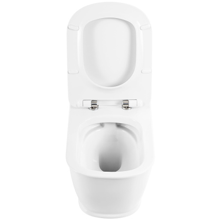 унитаз подвесной безободковый belbagno prado bb10150ch/bb10150sc, с сиденьем микролифт, цвет белый