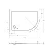 душевой поддон из стеклокомпозита cezares tray smc 120x90 r tray-m-rh-120/90-550-35-w-r белый