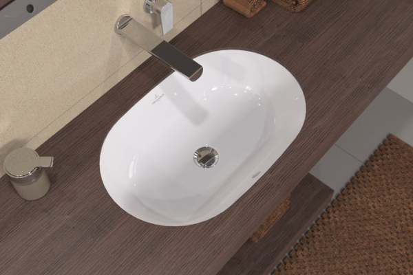 раковина villeroy & boch architectura 5a76 60 01 встраиваемая 63x43 см, альпийский белый