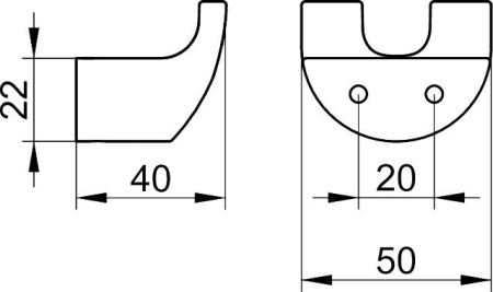 крючок для полотенца keuco elegance new 11613 010000 хром