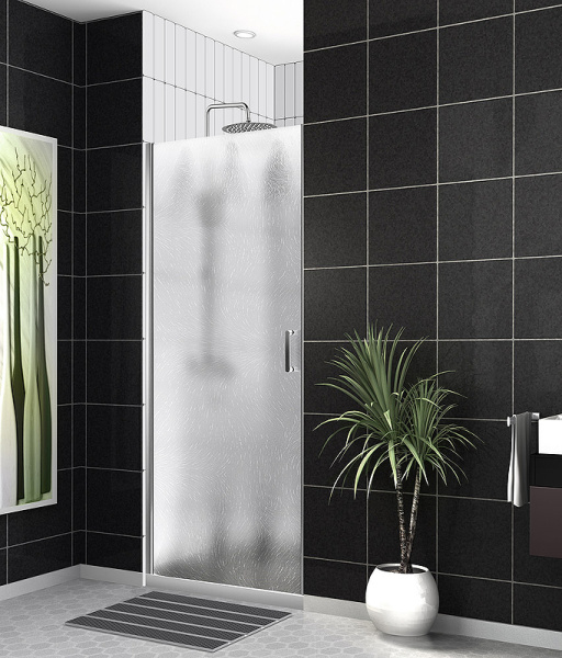 душевая дверь belbagno uno 60 uno-b-1-60-ch-cr профиль хром стекло шиншилла