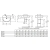 раковина 55х45,5 см ideal standard connect arc e785401