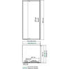 душевой уголок wasserkraft berkel 80×80 48p02 профиль хром, стекло прозрачное
