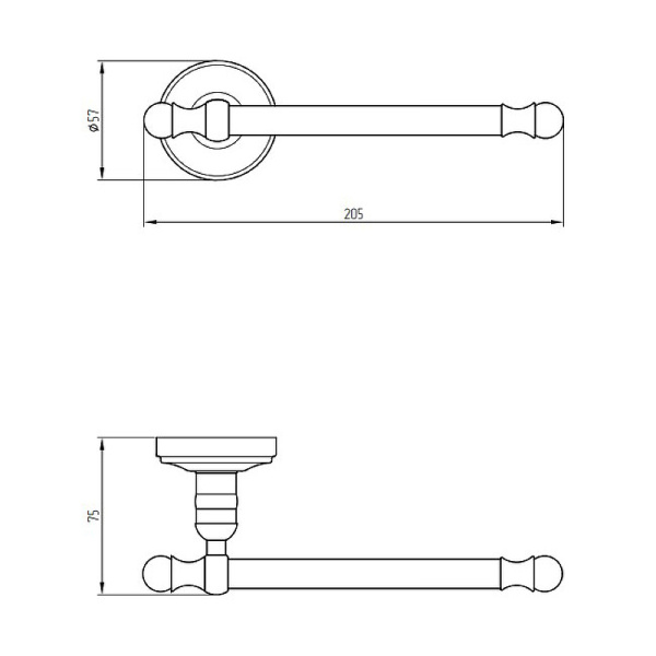 Держатель туалетной бумаги Migliore Mirella 17353 цвет медь