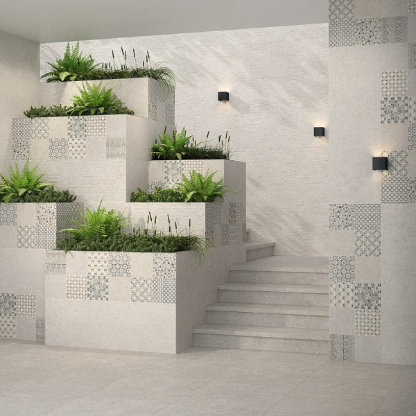 Керамическая плитка Kerama Marazzi Риккарди серый светлый матовый структура обрезной 14062R настенная 40х120 см