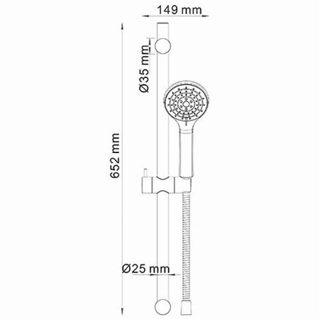 душевой гарнитур wasserkraft a064 цвет хром