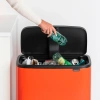 мусорное ведро 11+23л brabantia touch bin bo 125720