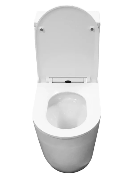 унитаз моноблок azario velluto az-6281 напольный, безободковый, слив "торнадо", с сиденьем микролифт, 65x37x77.5 см, белый