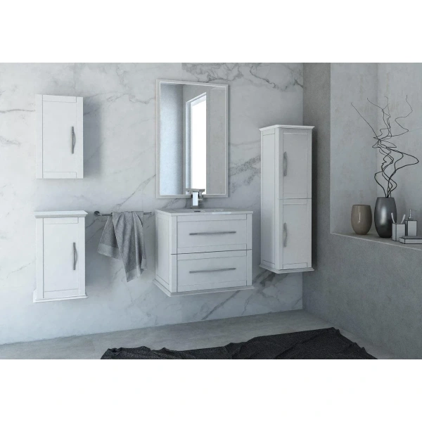 шкаф-пенал 34 cezares tiffany 54963 bianco opaco