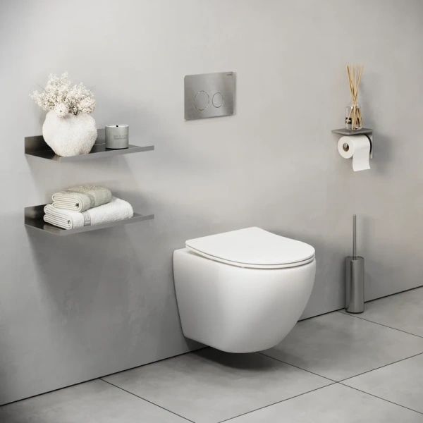 клавиша для инсталляции grossman style 700.k31.05.12m.12m для унитаза, пластик, хром сатиновый