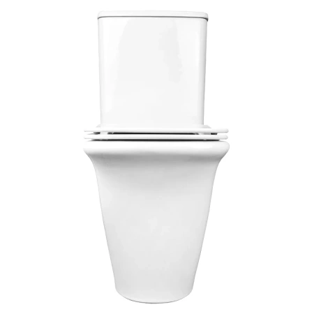 унитаз компакт azario avero az-3121 напольный, безободковый, с бачком и сиденьем микролифт, 63х38.5х82 см, белый