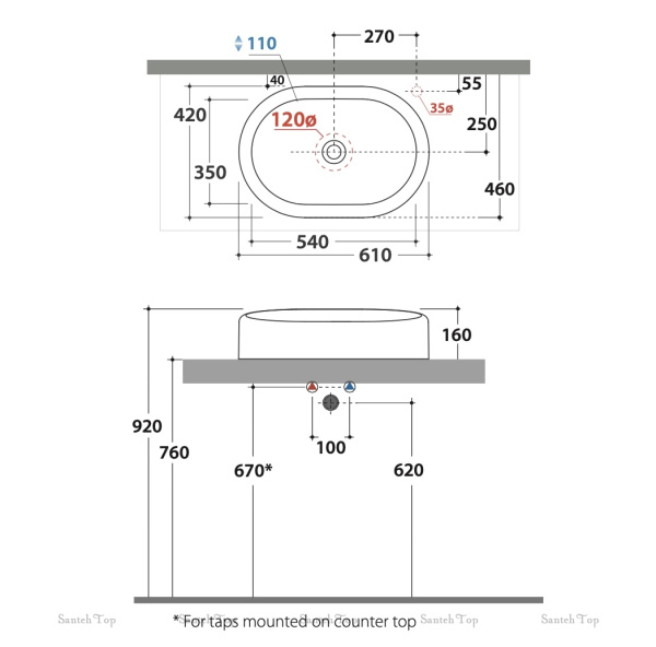 раковина накладная globo lalita lt061bi 61х42 см, белый глянцевый