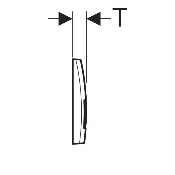 кнопка для инсталяции geberit delta 51 115.105.46.1 цвет хром матовый
