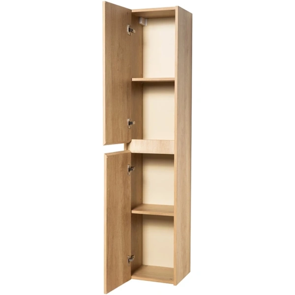 шкаф подвесной belbagno kraft-1600-2a-sc-rnn-l с двумя распашными дверцами с доводчиками, цвет rovere nebrasca nature