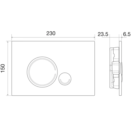 кнопка для инсталляции belbagno sfera bb016-sr-chrome.m цвет хром матовый