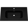 раковина полувстраиваемая 81 см ceramalux 9080mmb черная матовая
