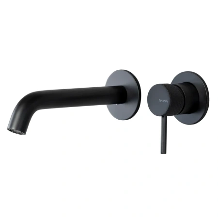 Смеситель Splendy Passion PA201205UK2BM для раковины, С ВНУТРЕННЕЙ ЧАСТЬЮ, черный матовый