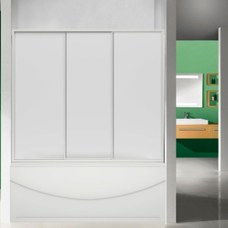 шторка на ванну bas ахин, мальта, атланта, нептун, индика 3 ст., стекло