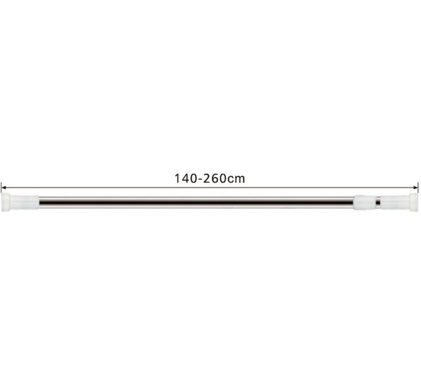 Карниз для ванной Haiba HB74902 цвет хром