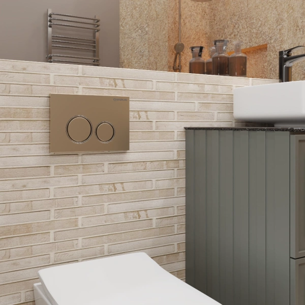 кнопка смыва charus spazio fp.330.51.01 песок матовый