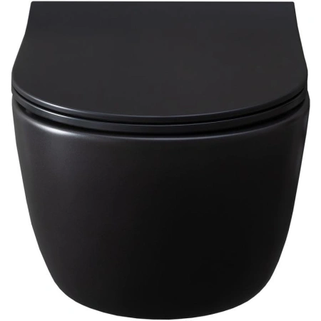 унитаз подвесной allen brau priority 1 4.31001.31 без сиденья, черный матовый