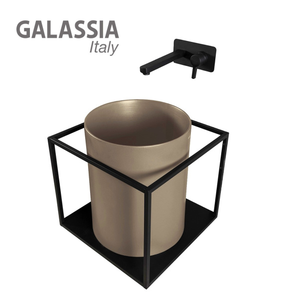 раковина накладная 37 см galassia core 7305sa