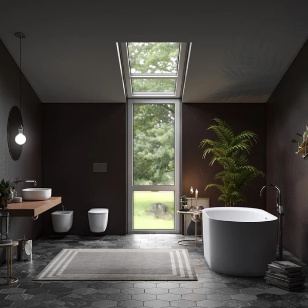 раковина накладная 60 см kerasan nolita 534330, белая матовый