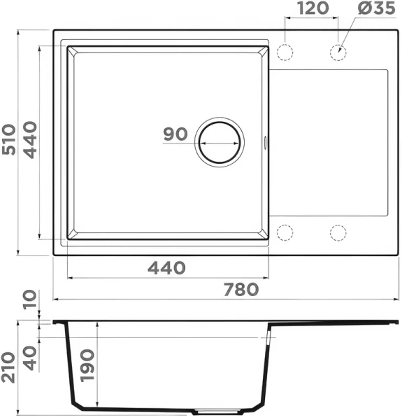 мойка кухонная omoikiri daisen 78-lb бежевая мойка кухонная omoikiri daisen 78-lb бежевая