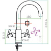 смеситель для кухни zorg inox szr-1574