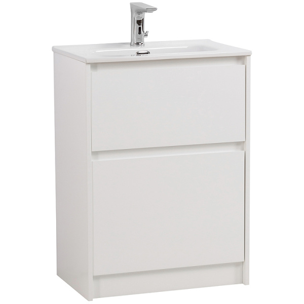 тумба под раковину belbagno kraft39-500/390-2c-pia-bo, напольная, цвет bianco opaco
