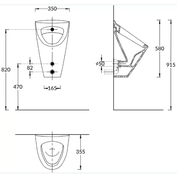 писсуар kerama marazzi pro proc.ur.02 подвесной белый