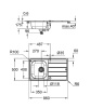 кухонная мойка со смесителем grohe k200 31562sd1 нержавеющая сталь