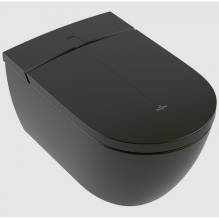 Унитаз подвесной Villeroy & Boch ViClean V0E200R7 с функцией биде, цвет черный