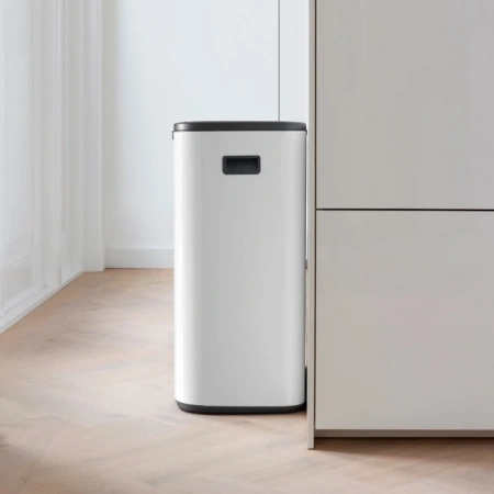 мусорное ведро brabantia bo touch bin 223006 60 л, белое