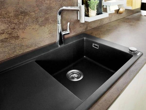 смеситель для кухни hansgrohe metris select m71 73805000, хром