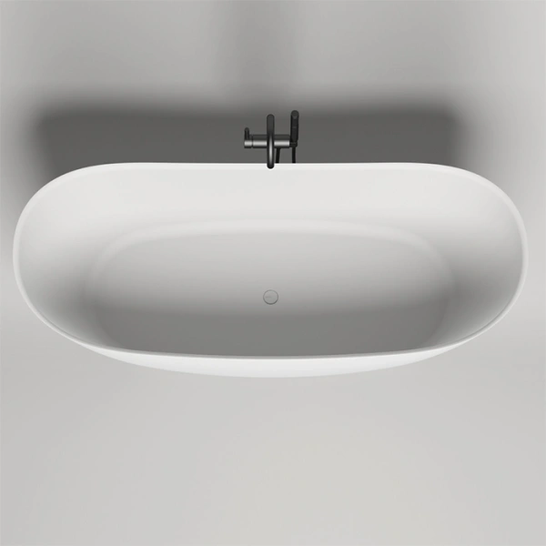 ванна отдельностоящая 185х81 cм salini noemi 101811g, s-sense, цвет: белый глянцевый